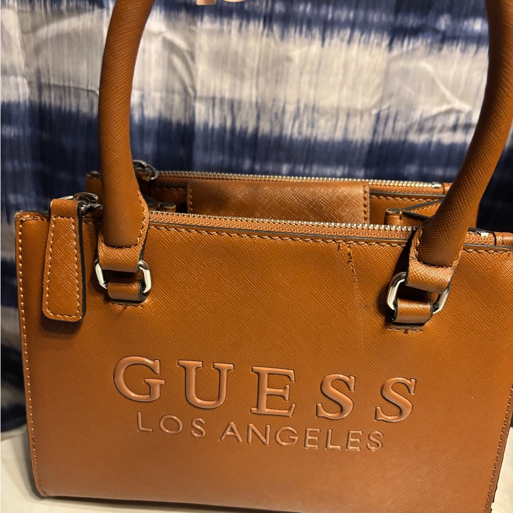 GUESS Los Angeles Tan Handbag